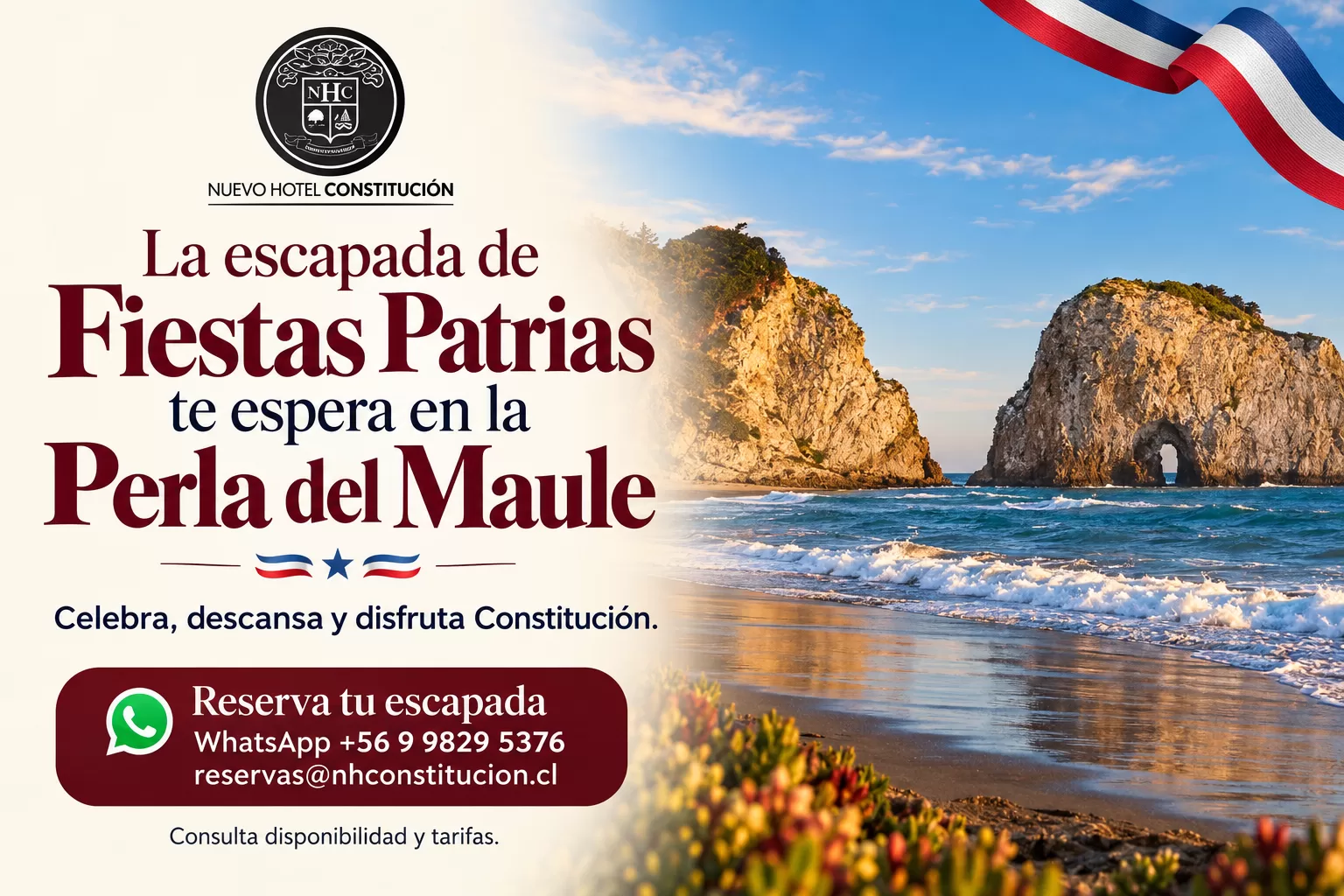 La escapada de Fiestas Patrias te espera en la Perla del Maule